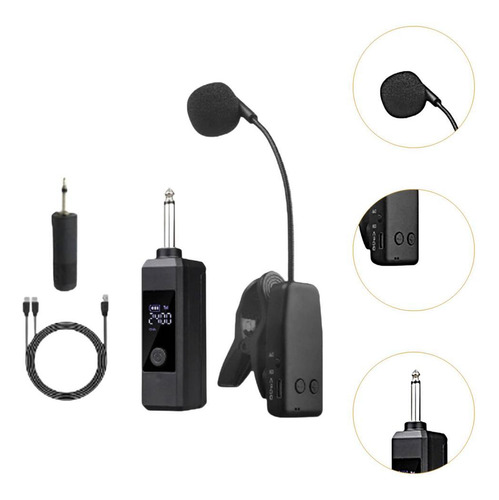 Micrófono De Instrumento, Altavoz Inalámbrico, De 6,5 Mm