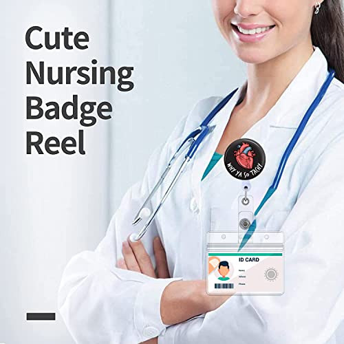 2 Pack Porta-badges Con Carrete Retráctil Y Clip Para