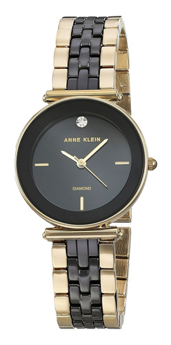 Reloj Mujer Anne Klein Ak-3158bkgb Cuarzo Pulso Negro En