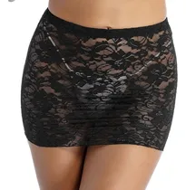Comprar Sexy Minifalda Minifalda Transparente De Encaje