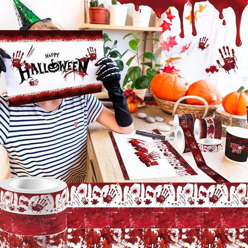 Cinta Washi De Halloween Cintas De Impresión Sangrientas Cin