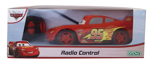 Auto Cars Disney Pixar A Radio Control Escala 1:22 Ditoys Color Rojo Personaje Cars Rayo Mcqueen