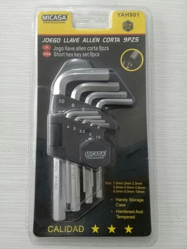 Juego De Llave Allen 9 Piezas