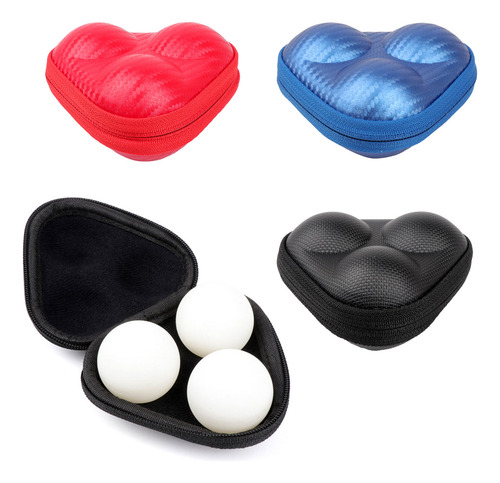 (bl) Caja De Tenis De Mesa Para Guardar 3 Pelotas De Ping-po
