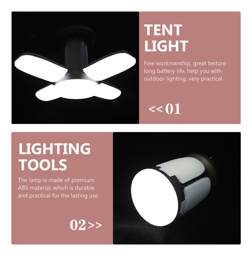 Lámpara Led Portátil Útil Para Iluminación De Carpa Al Aire