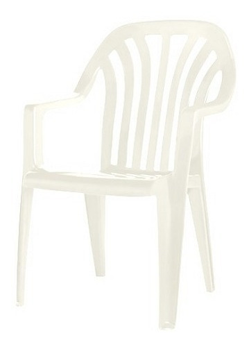 6 Sillon Plast Vip Blanco 610303 Kamaplast C. Xavi       