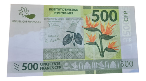 Billetes Mundiales : Francia (ultramar) 500 Francos Año 2014