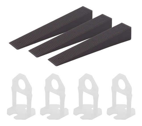 Nivelador De Piso Porcelanato 500 Clips 3 Mm + 100 Cunhas