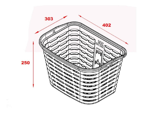 Imagem 7 de 9 de Cesta Cestinha Para Bicicleta Plastica Retro Grande