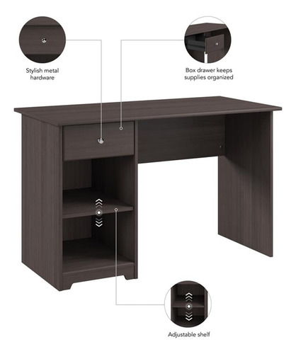 Bush Furniture Cabot Computer Storage Escritorio Pequeño