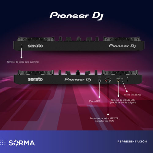 Imagen 6 de 8 de Controlador Consola Djmixer Pioneer Ddj-rev1 2canales 4decks