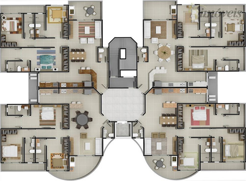 Imagem 3 de 8 de Residencial Splendid Etoile - Apartamento Com 3 Suítes E 2 Vagas À Venda Em Cabeçudas, Itajaí - Ap0096