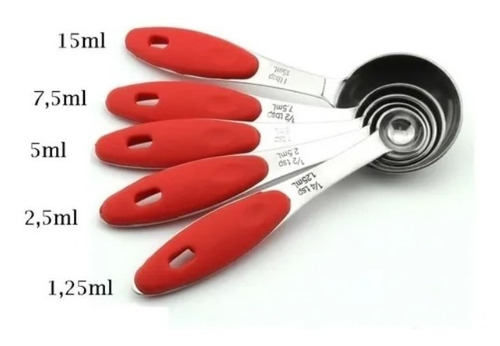Imagem 5 de 7 de 8 Medidoras Inox Copos + Colheres Inox