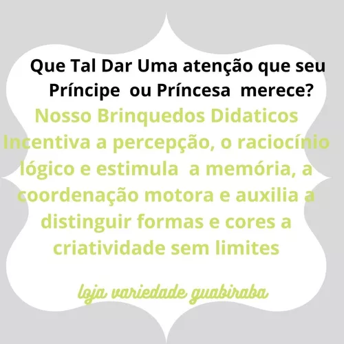 Brinquedo Educativo Blocos De Montar 500 Peças Pedagógicos Didático Infantil  no Shoptime