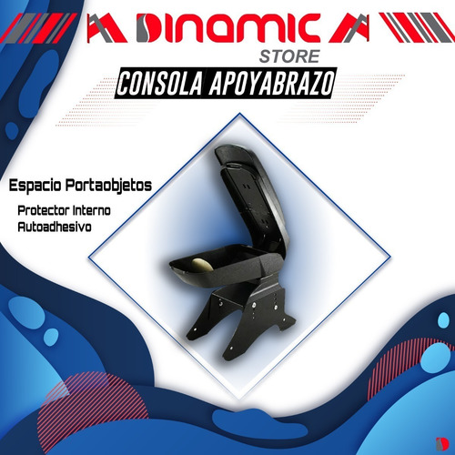 Imagen 4 de 10 de Consola Apoya Brazo Premium Auto P/ Renault Kangoo Modelo Nuevo Linea Nueva Apoyabrazo Rebatible C/ Porta Objetos Cuotas