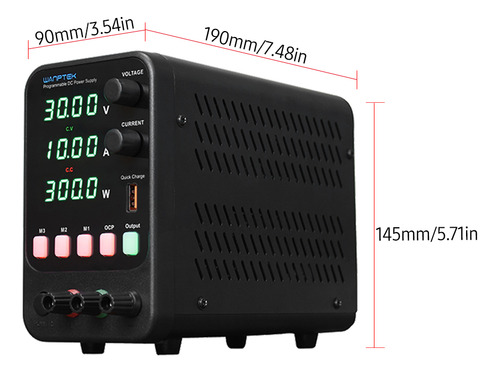 Fuente De Alimentación Dc Variable Wanptek Bench 30v 10a Dig