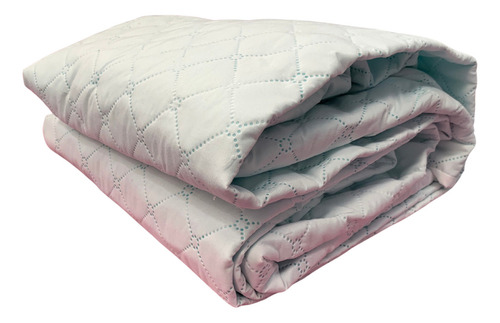 Cubre Colchón Vero Hogar Dúo 190x135 Cm Matrimonial Color Blanco Diseño De La Tela Liso