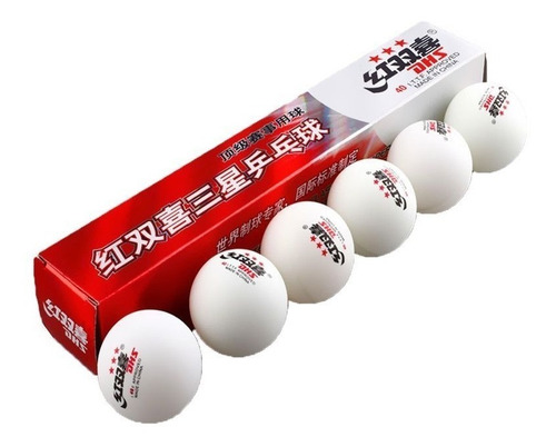 12 Bolas Bolinha Tênis De Mesa Dhs 3 Estrelas 40mm Celulóide