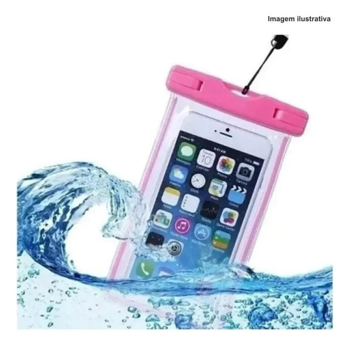 Capa Prova D'água P/celular Branco Lisa