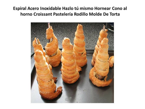 Set De 2  Cono Croissant  Acero Inoxidable Repostería Horno