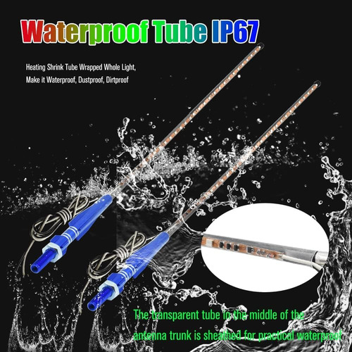 2 Luces Led Rgb De 3 Pies De Látigo Led Estroboscópic...