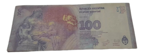 Billete De 100 Pesos Con Error En La Cara De Evita