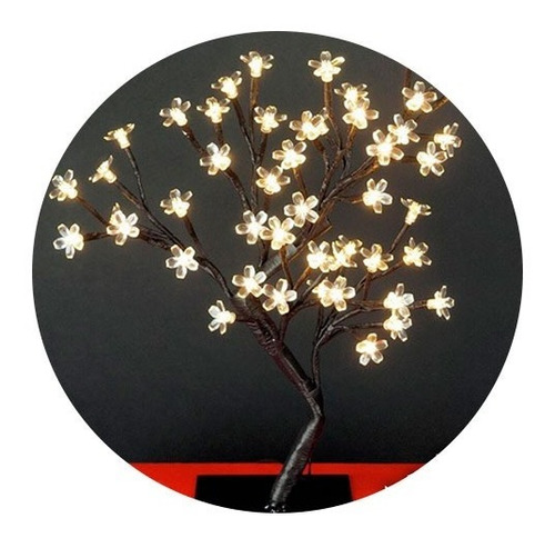 Lampara Diseño Arbol Bonsai Luz Led Blanca Calida Deco Hogar