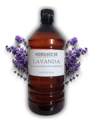 Hidrolato De Lavanda 1 Litro - Agua Natural Materia Prima 