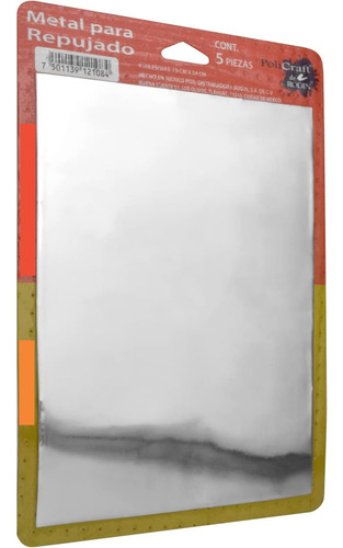 Metal Para Repujado 5 Hojas 19 X 24 Cms. Arte R