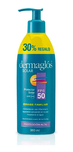 Dermaglós Solar FPS 50 Emulsión 380 mL