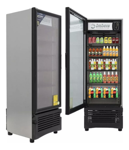 Refrigerador Vertical Imbera Vr-12d Pies Acero Inoxidable