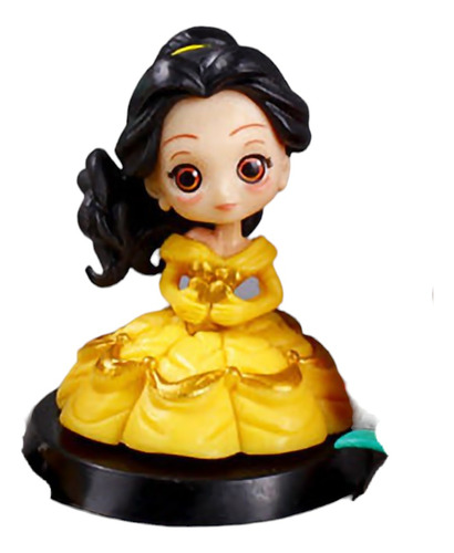 Princesas Mini Figura La Bella Y La Bestia Muñeca Cumpleaños