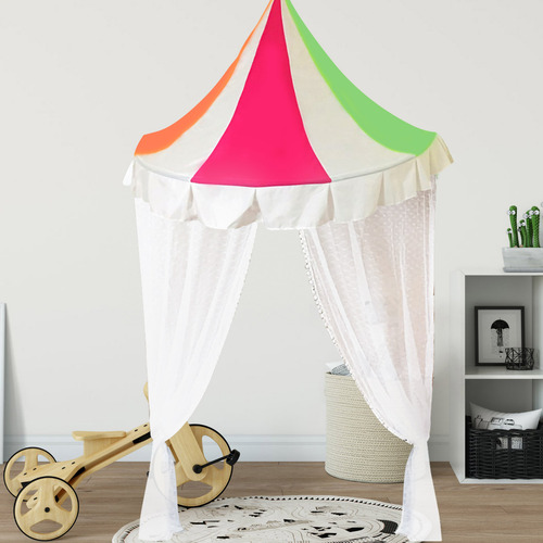 Red Con Toldo Para Cama Infantil, Semicircular, Esquina, Lec