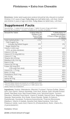 Multivitamina Masticable Para Niños Picapiedra Con Vitamina