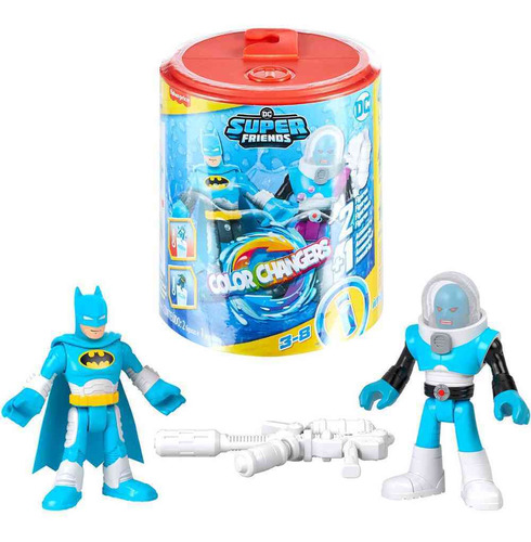 Imaginext Dc Super Friends Batman Y Villano Color Changers
