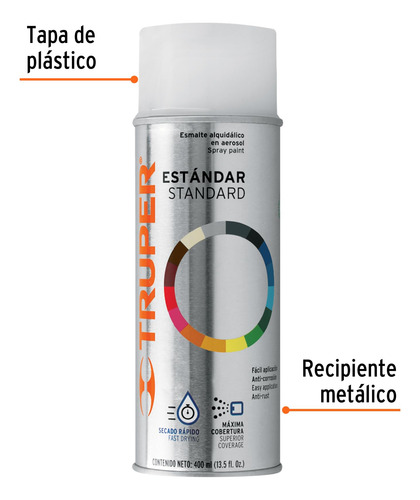Pintura Aerosol Color Transparente Brillante 400 Ml