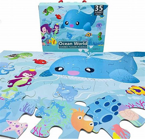 Puzzle Ocean World- 35 Piezas Jumbo Para Niños 88125