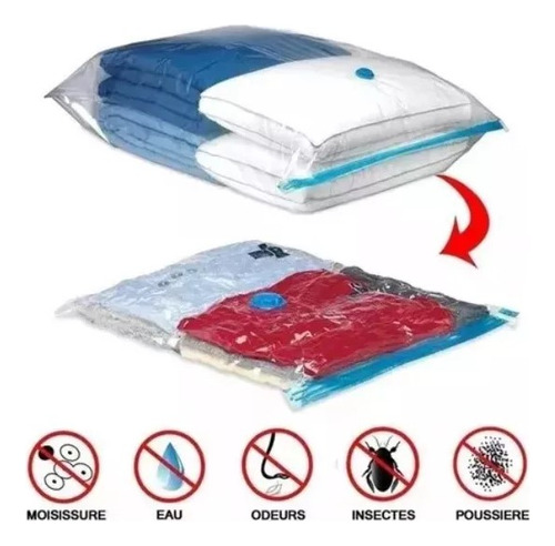 Bolsa Al Vacío Guarda Ropa Aspirable Hermetica X3 60x80 Zztt