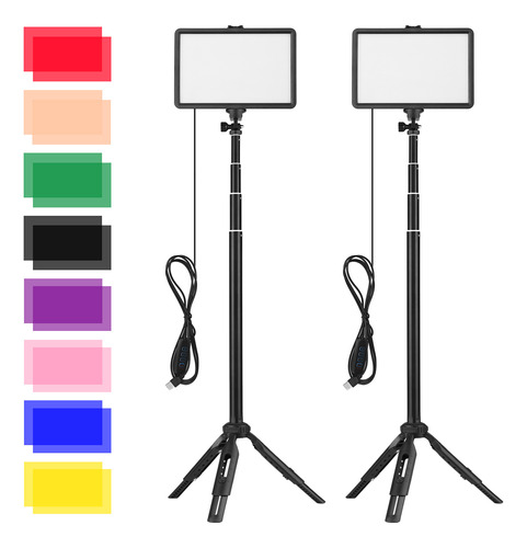 Lámpara De Fotografía + Extensible Para Meeting Color Live
