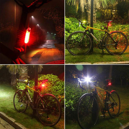 Luz Trasera Para Bicicleta Yuwumin Recargable, Paquete De 2