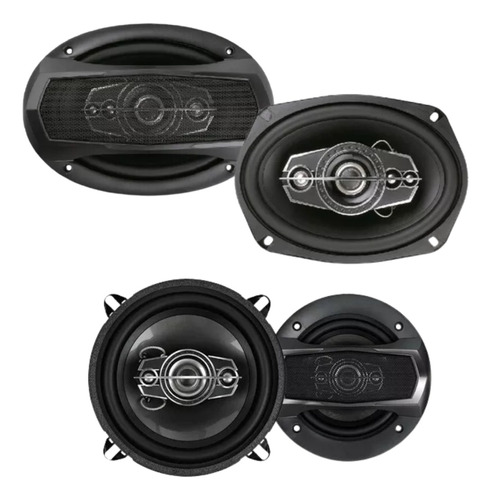 Combo De Parlantes 6x9 800 Watts + Parlantes De 4  200 Watts