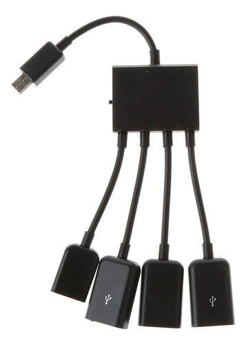 4 En 1 Macho De Usb Micro Hembra Tres Cable Adaptador Otg De