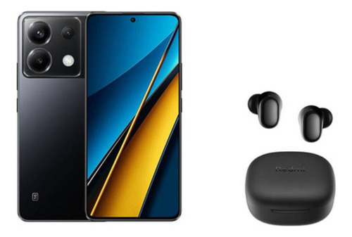 Xiaomi POCO Poco X6 5G + Buds 6 Play Dual SIM 8 GB preto 256 GB RAM