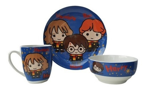 Vajilla Harry Potter Porcelana Colección 12 Piezas