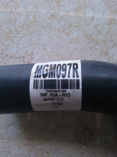 Manguera Inferior Radiador Kia Rio 1.5 01-08 Mgm097r Mb