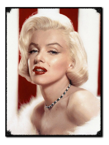 #204 - Cuadro Vintage 21 X 29 Cm / Marilyn Monroe - No Chapa