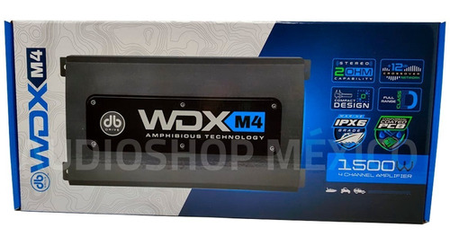 Amplificador Db Drive Mono Wdx-m1.5 Ipx6 1500w 1 Ohms