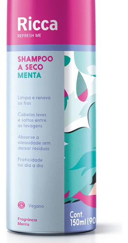 Shampoo A Seco Belliz Ricca Menta 150ml