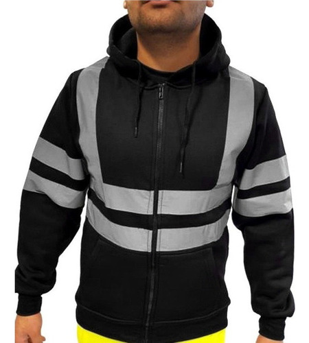 Sudadera Con Capucha Seguridad Alta Visibilidad Para Hombre