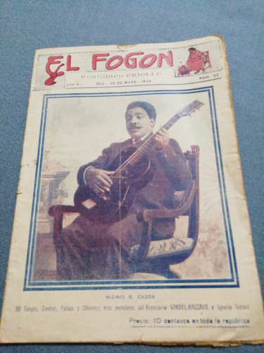 El Fogón Periódico Criollo 25 De Mayo - 1924